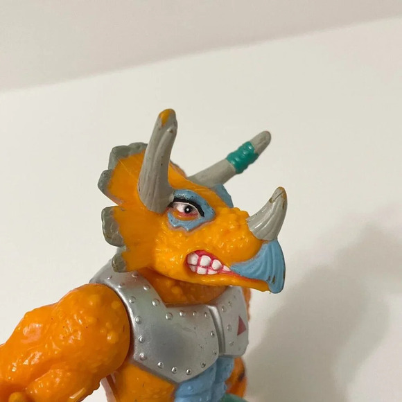 Vintage 1990 TMNT Triceraton Teenage Mutant Ninja  Turtles Figure Incomplete - Picture 13 of 16